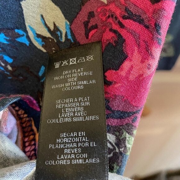 ASOS Women's NWT Floral Long Sleeve Green Pink Casual Skater Shirt Dress Size 2 - Picture 5 of 7